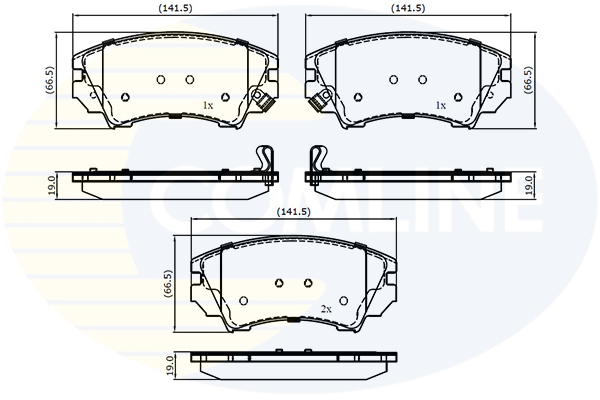 Placute frana COMLINE CBP31680