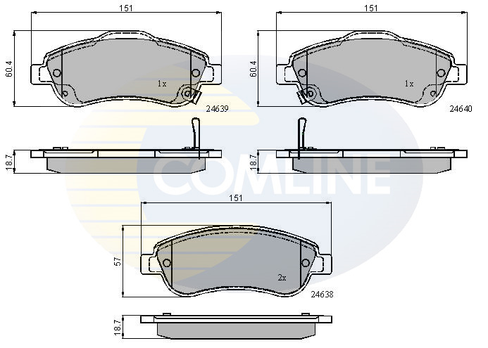 Placute frana COMLINE CBP31705