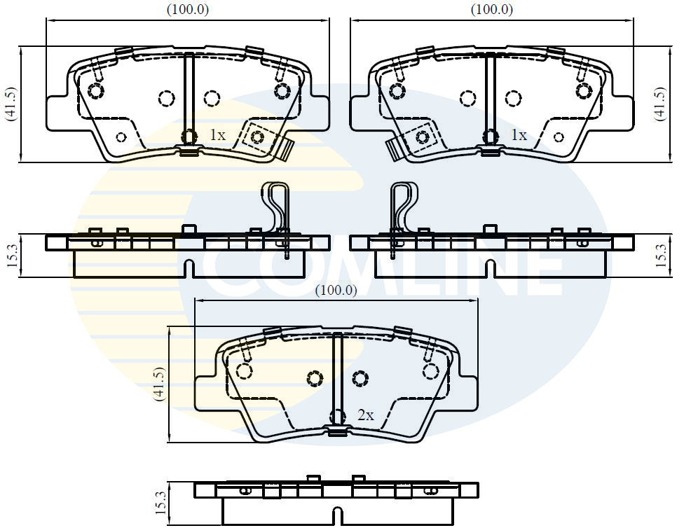 Placute frana COMLINE CBP32161