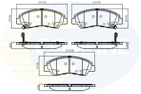 Placute frana COMLINE CBP32230