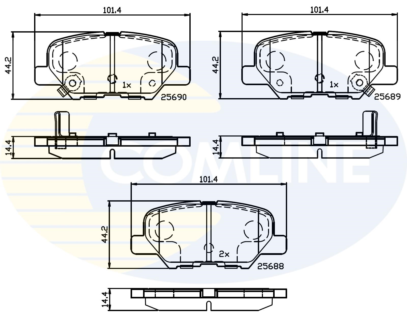 Placute frana COMLINE CBP32238