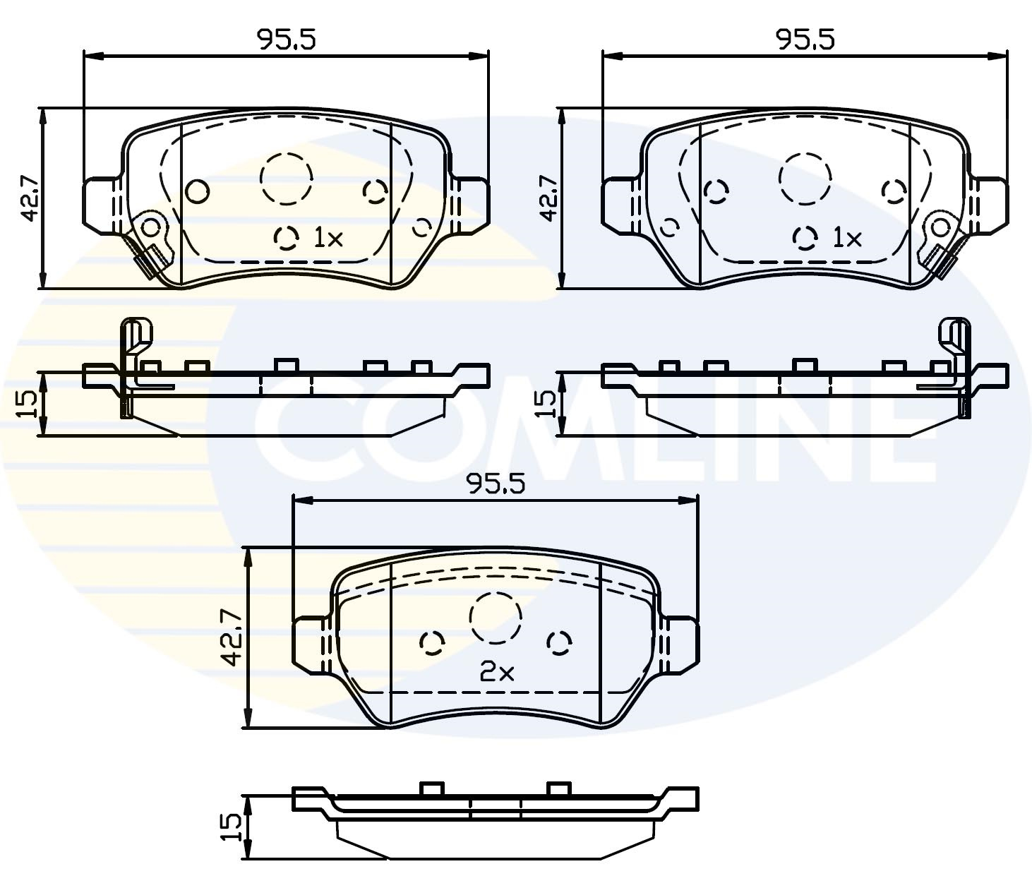 Placute frana COMLINE CBP32239