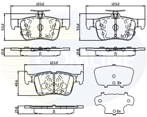 Placute frana COMLINE CBP32243