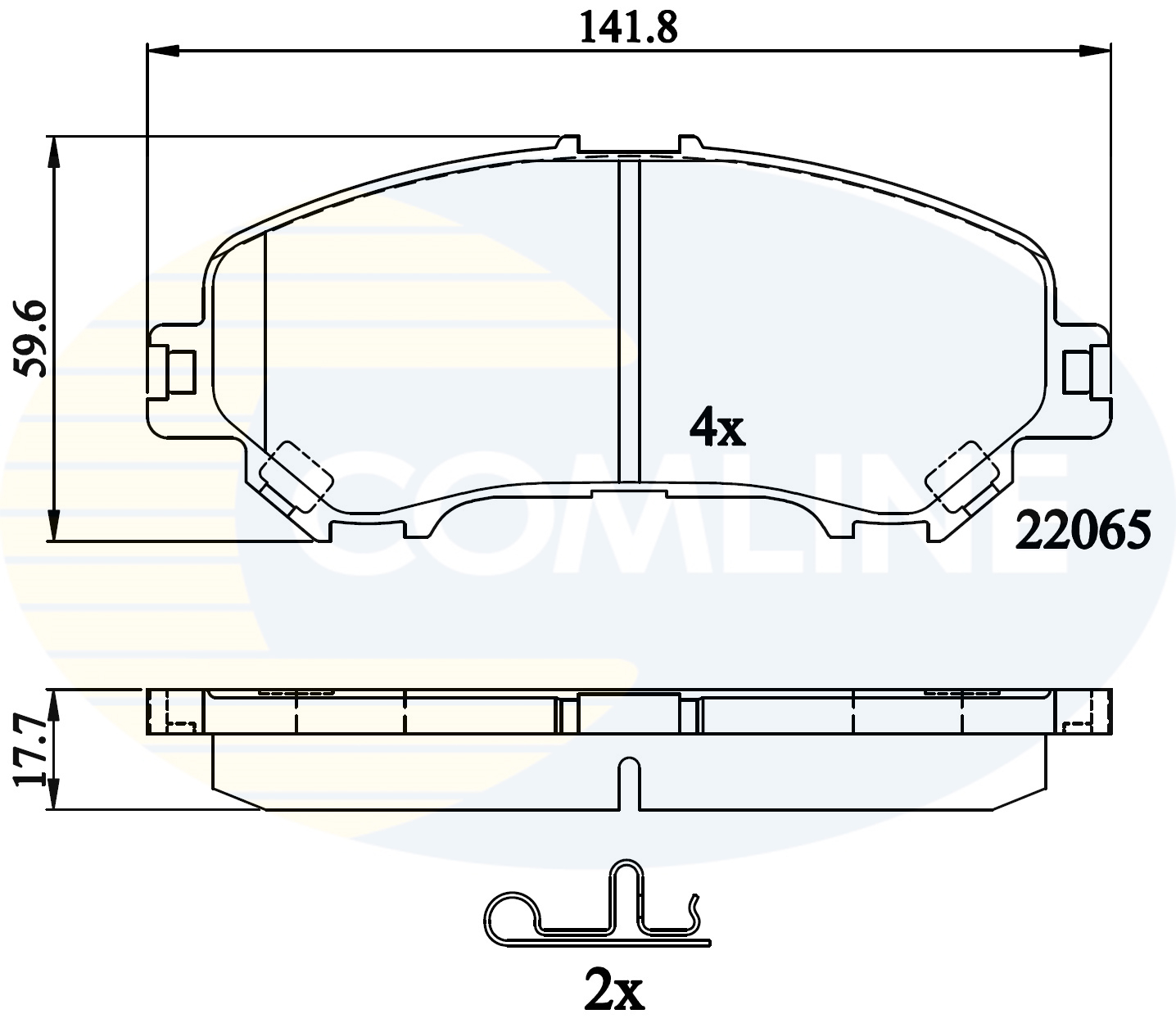 Placute frana COMLINE CBP32278