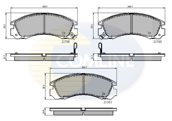 Placute frana COMLINE CBP3234