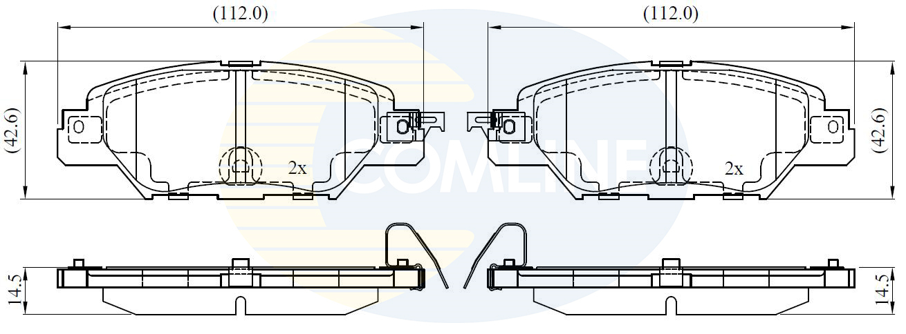 Placute frana COMLINE CBP32416