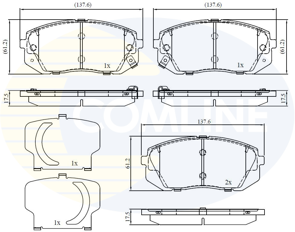 Placute frana COMLINE CBP32529