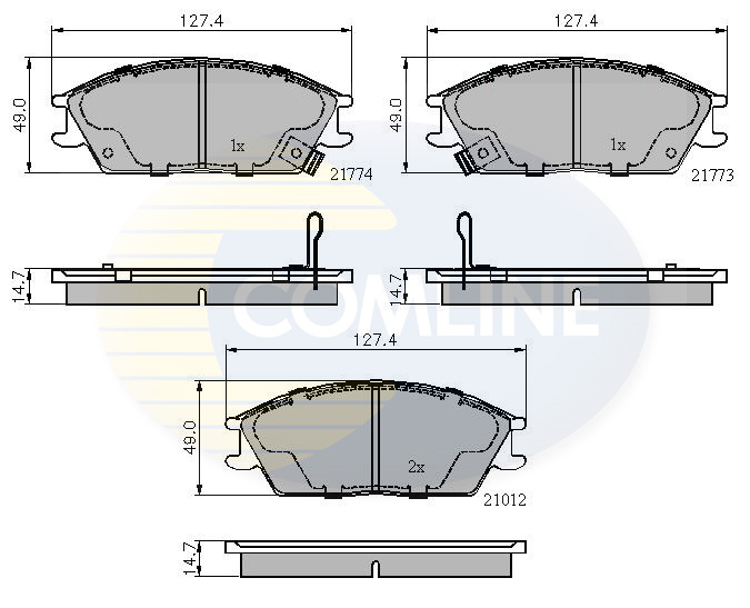 Placute frana COMLINE CBP3253