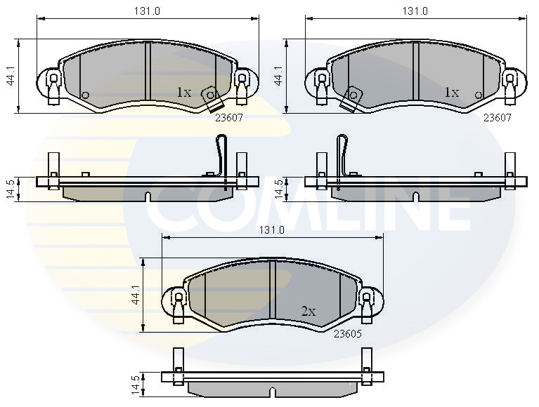 Placute frana COMLINE CBP3893
