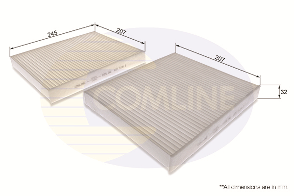Filtru polen BMW Seria 5 (F10) 520 d xDrive  diesel 190 cai COMLINE EKF320