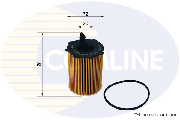 Filtru ulei FORD FIESTA VI (CB1, CCN) 1.5 TDCi  diesel 75 cai COMLINE EOF265