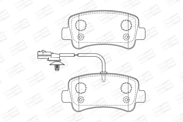Placute frana CHAMPION 573359CH