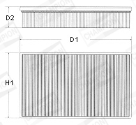 Filtru aer CHAMPION U632/606