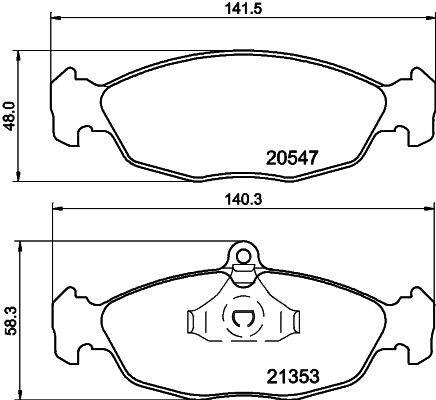 Placute frana HELLA PAGID 8DB 355 007-531