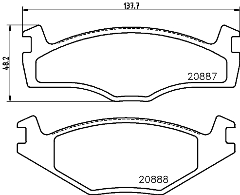 Placute frana HELLA PAGID 8DB 355 017-521