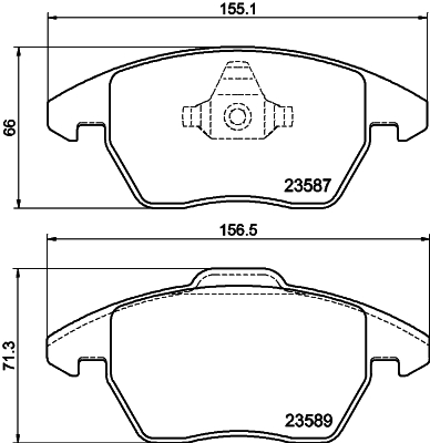 Placute frana HELLA PAGID 8DB 355 014-511