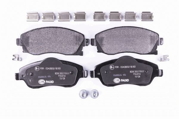 Placute frana HELLA PAGID 8DB355018-511