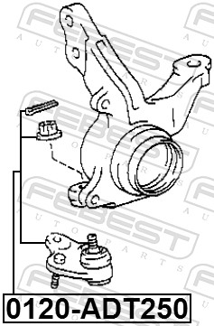 Pivot FEBEST 0120-ADT250