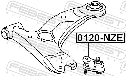 Pivot FEBEST 0120-NZE