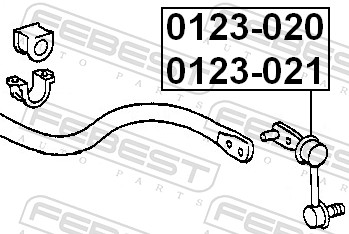 Bieleta antiruliu FEBEST 0123-021