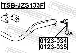 Bieleta antiruliu FEBEST 0123-034
