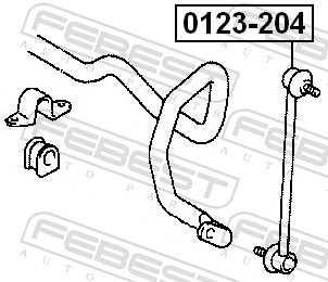 Bieleta antiruliu FEBEST 0123-204