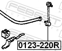 Bieleta antiruliu FEBEST 0123-220R