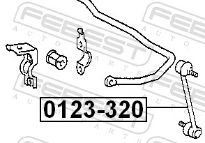 Bieleta antiruliu FEBEST 0123-320