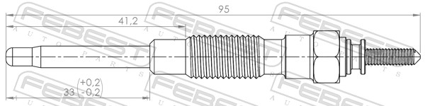 Bujie incandescenta FEBEST 01642-006