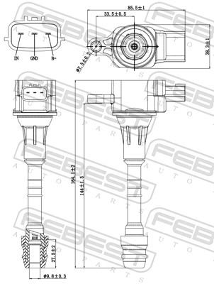 Bobina de inductie FEBEST 02640-003