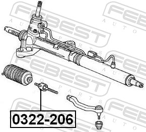 Bieleta directie FEBEST 0322-206