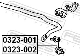 Bieleta antiruliu FEBEST 0323-002