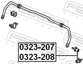 Bieleta antiruliu FEBEST 0323-207