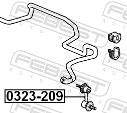 Bieleta antiruliu FEBEST 0323-209
