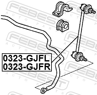 Bieleta antiruliu FEBEST 0323-GJFR