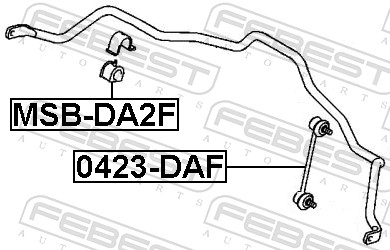 Bieleta antiruliu FEBEST 0423-DAF
