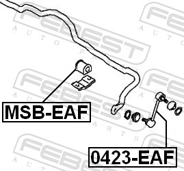 Bieleta antiruliu FEBEST 0423-EAF