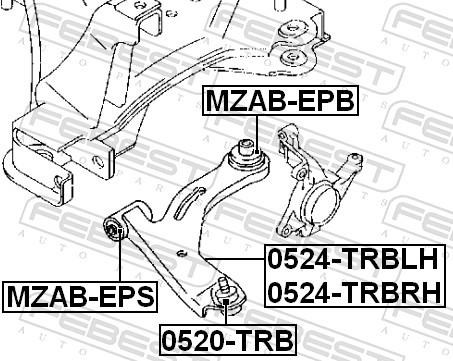 Pivot FEBEST 0520-TRB