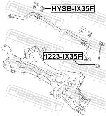 Bieleta antiruliu FEBEST 1223-IX35F