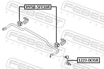 Bieleta antiruliu FEBEST 1223-IX35R