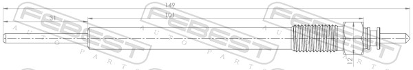 Bujie incandescenta FEBEST 12642-002