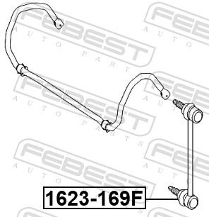 Bieleta antiruliu FEBEST 1623-169F