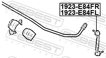 Bieleta antiruliu FEBEST 1923-E84FL