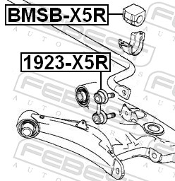 Bieleta antiruliu FEBEST 1923-X5R