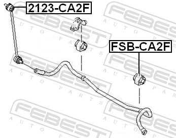 Bieleta antiruliu FEBEST 2123-CA2F