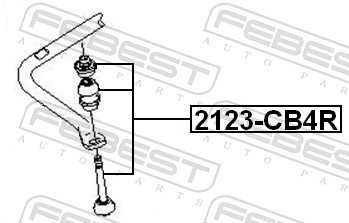 Bieleta antiruliu FEBEST 2123-CB4R