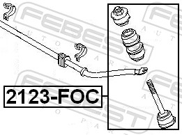 Bieleta antiruliu FEBEST 2123-FOC