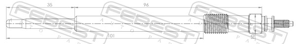 Bujie incandescenta FEBEST 21642-001
