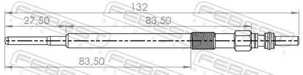 Bujie incandescenta FEBEST 22642-001