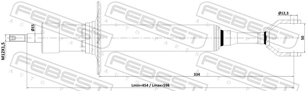 Amortizor FEBEST 23110-001F